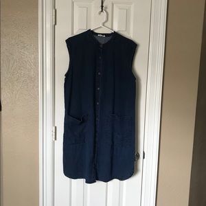 Eileen Fisher Sleeveless Denim Dress